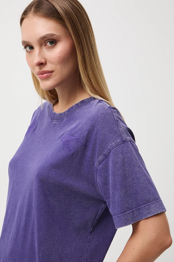 T-shirt bawełniany damski z kolekcji Tajemniczy Świat Medicine RW25-TSD550 fioletowy