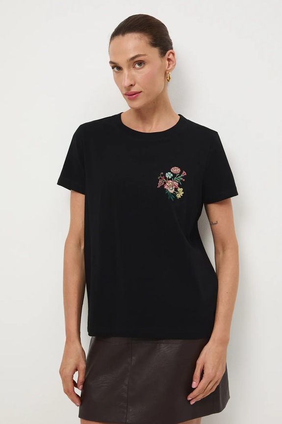 T-shirt damski z kolekcji Zamek Królewski na Wawelu x Medicine czarny RW25-TSD854