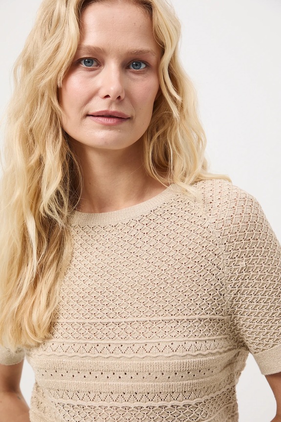 Majica kratkih rukava Medicine bež RW25-TSDA00