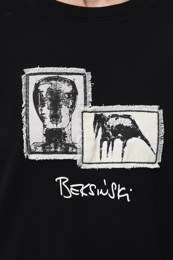 T-shirt bawełniany damski z kolekcji Zdzisław Beksiński x Medicine RW25-TSDA56
