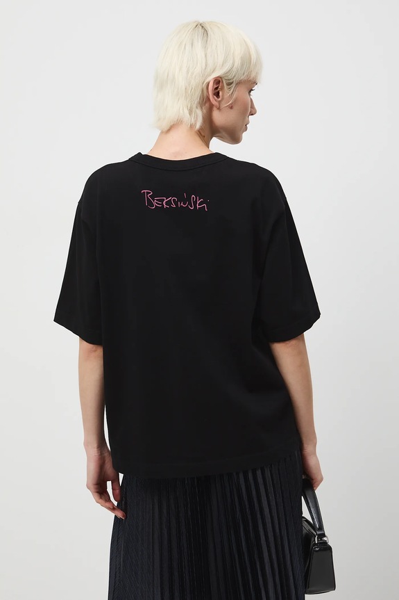 Бавовняна футболка Medicine чорний RW25-TSDA60