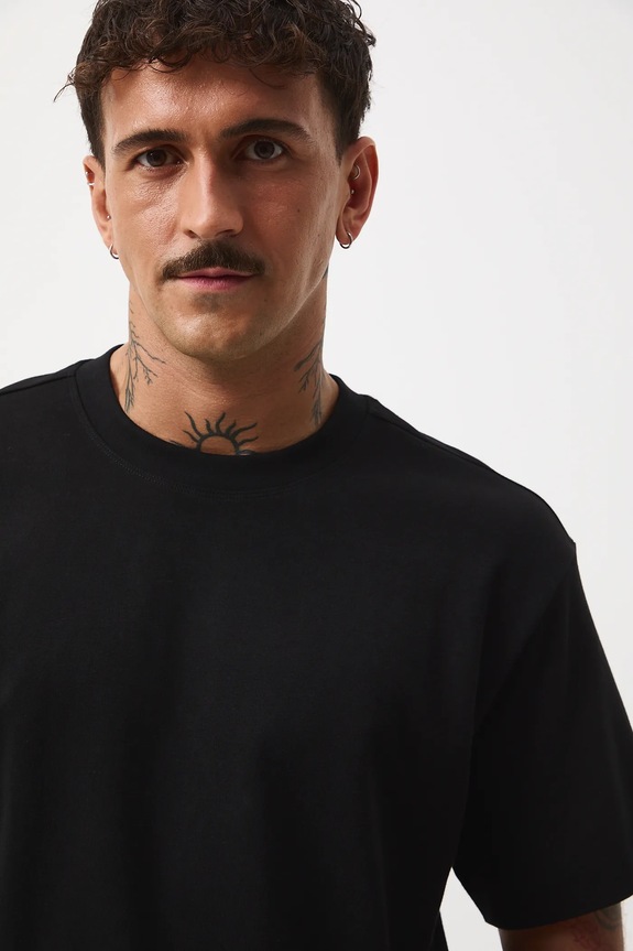 Bombažna kratka majica Medicine črna RW25-TSM051