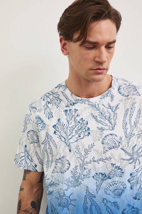 Medicine t-shirt bawełniany niebieski RW25.TSM102