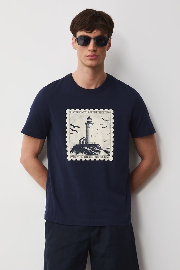 Medicine t-shirt bawełniany RW25.TSM104 granatowy RS26