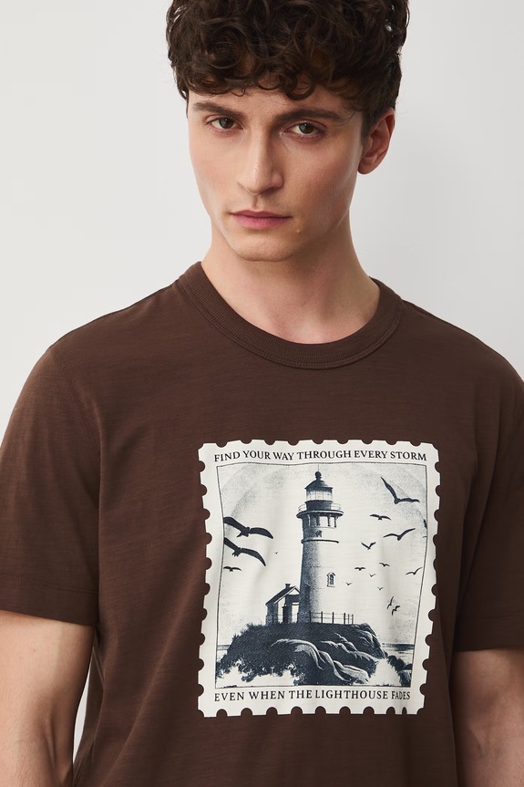 Medicine t-shirt bawełniany brązowy RW25.TSM104