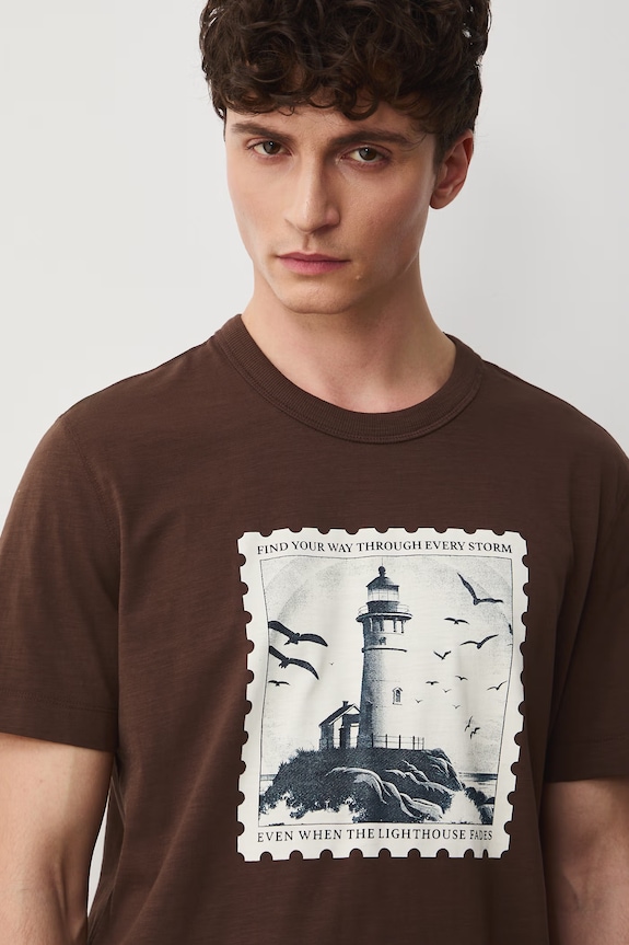 Medicine t-shirt bawełniany brązowy RW25.TSM104