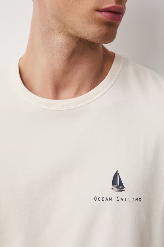 T-shirt męski bawełniany z elastanem RW25-TSM112
