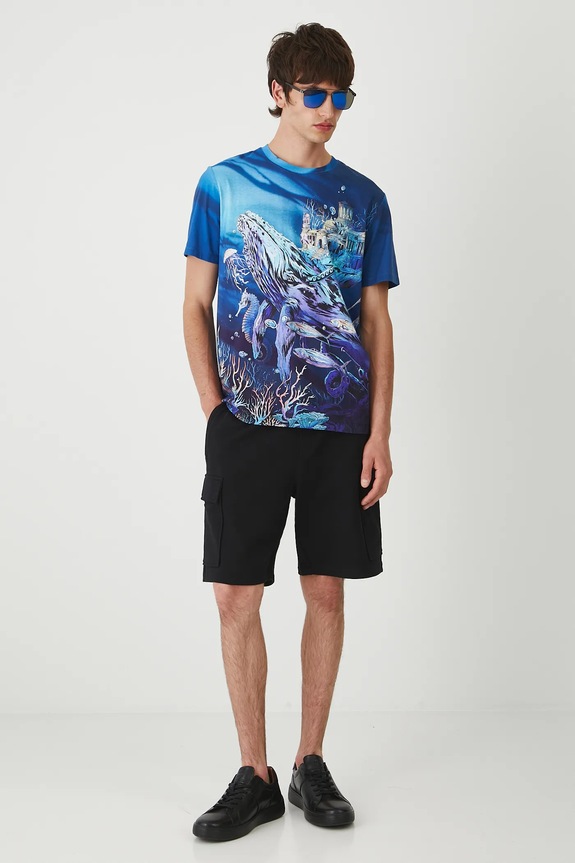 Odzież T-shirt bawełniany męski z kolekcji Lands of Legends – Atlantyda RW25-TSM251 granatowy