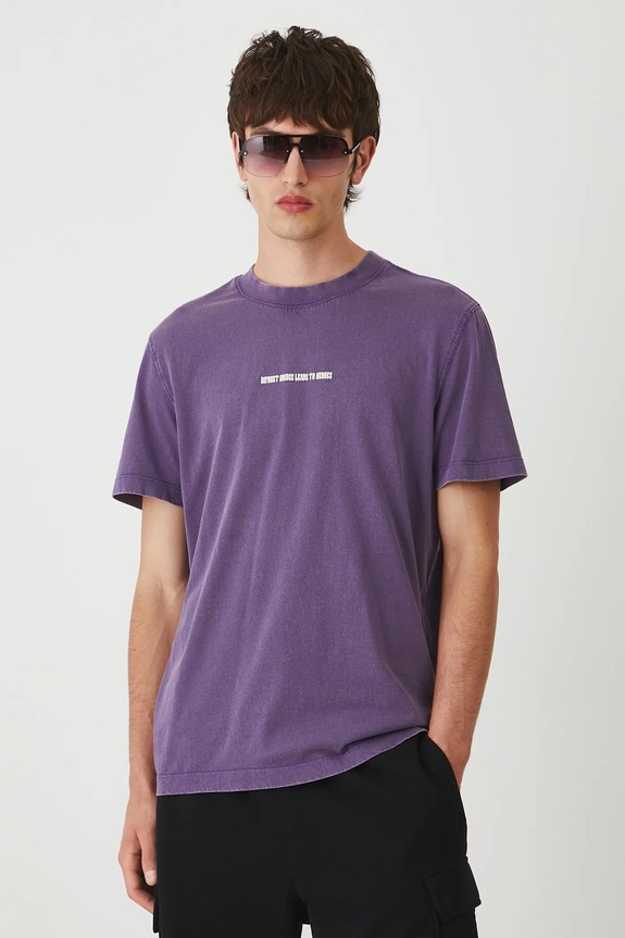 Βαμβακερό μπλουζάκι Medicine μωβ RW25-TSM259