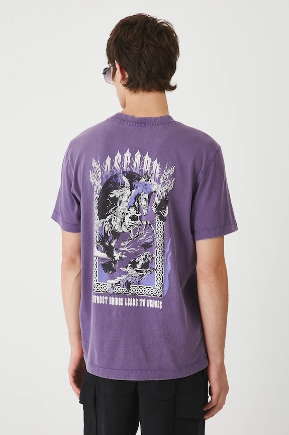 Βαμβακερό μπλουζάκι Medicine RW25-TSM259 μωβ