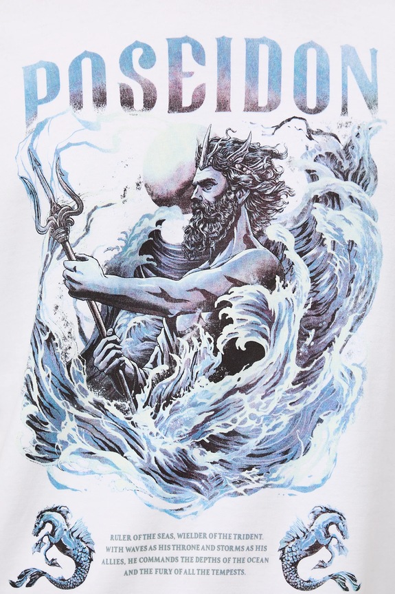 Bavlnené tričko pánske interlock s potlačou RW25-TSM302 biela