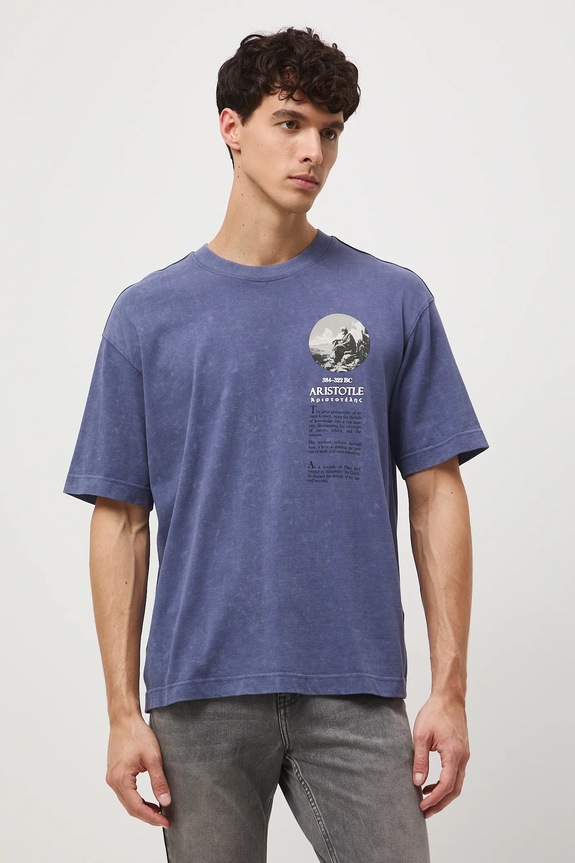 Medicine t-shirt bawełniany RW25-TSM353 niebieski