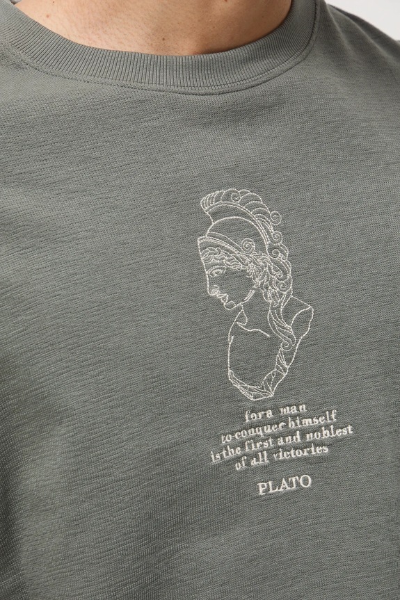 T-shirt bawełniany męski z kolekcji Science – Words of Wisdom RW25-TSM354