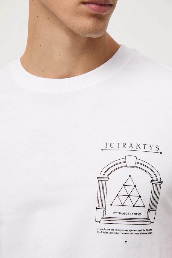 T-shirt bawełniany męski z kolekcji Science – Words of Wisdom RW25-TSM360