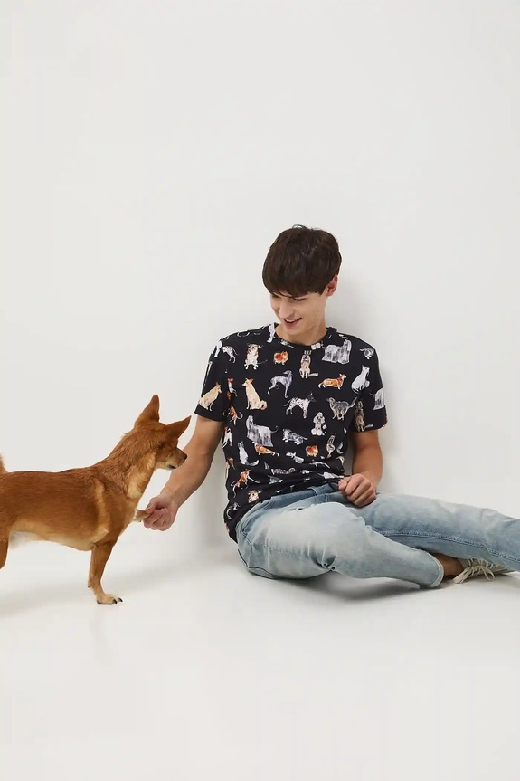 Μπλουζάκι Medicine κανονικό μαύρο RW25-TSM453