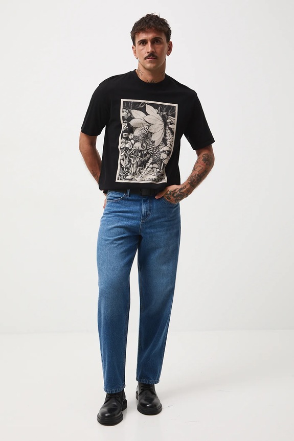 Odzież T-shirt bawełniany męski z kolekcji Tajemniczy Świat Medicine RW25-TSM551 czarny