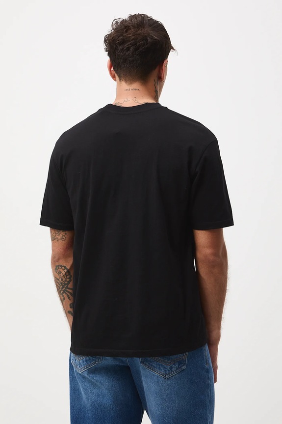 T-shirt bawełniany męski z kolekcji Tajemniczy Świat Medicine czarny RW25-TSM551
