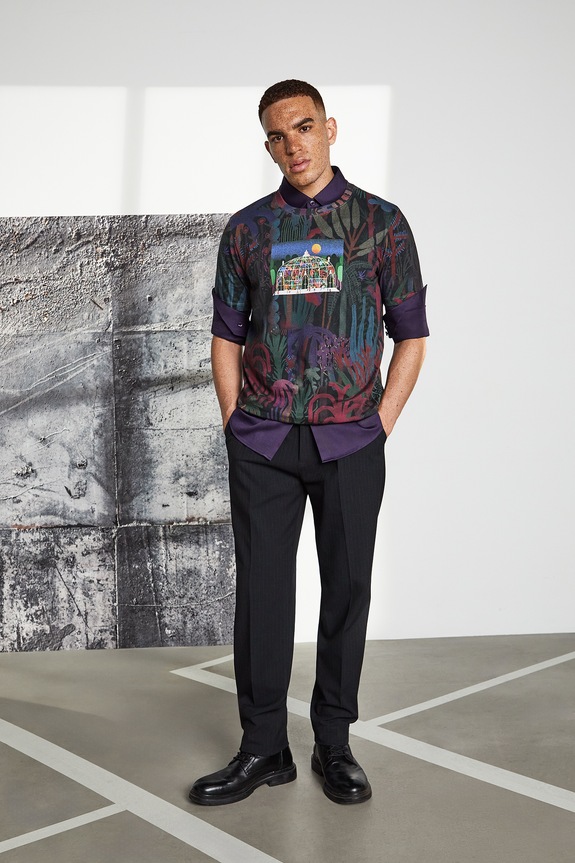 Βαμβακερό μπλουζάκι Medicine εμπριμέ πολύχρωμο RW25-TSM555