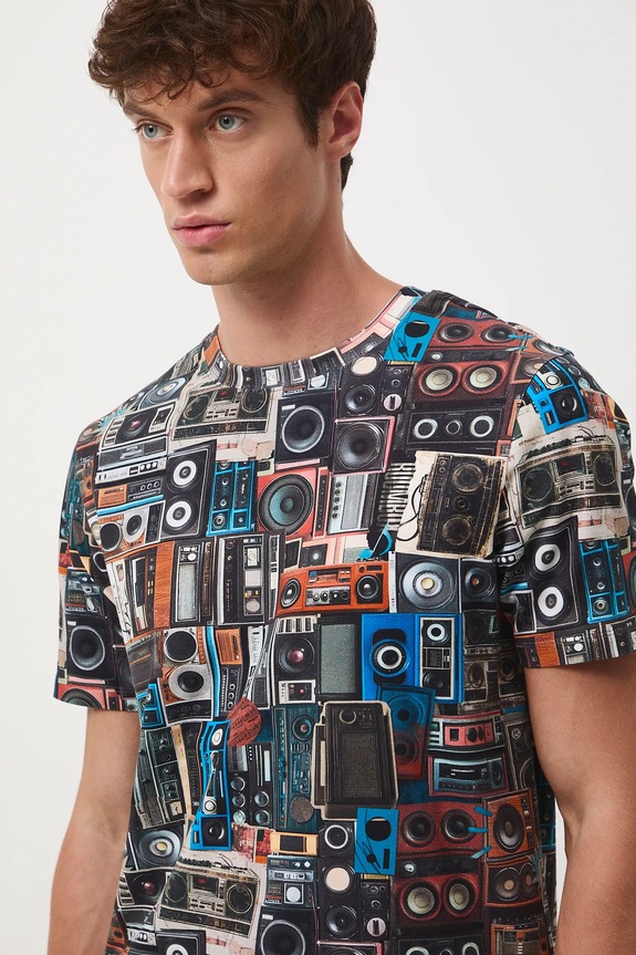 Medicine t-shirt wzorzyste multicolor RW25-TSM602