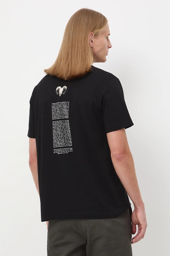 Odzież T-shirt bawełniany męski z kolekcji Zamek Królewski na Wawelu x Medicine RW25-TSM855 czarny