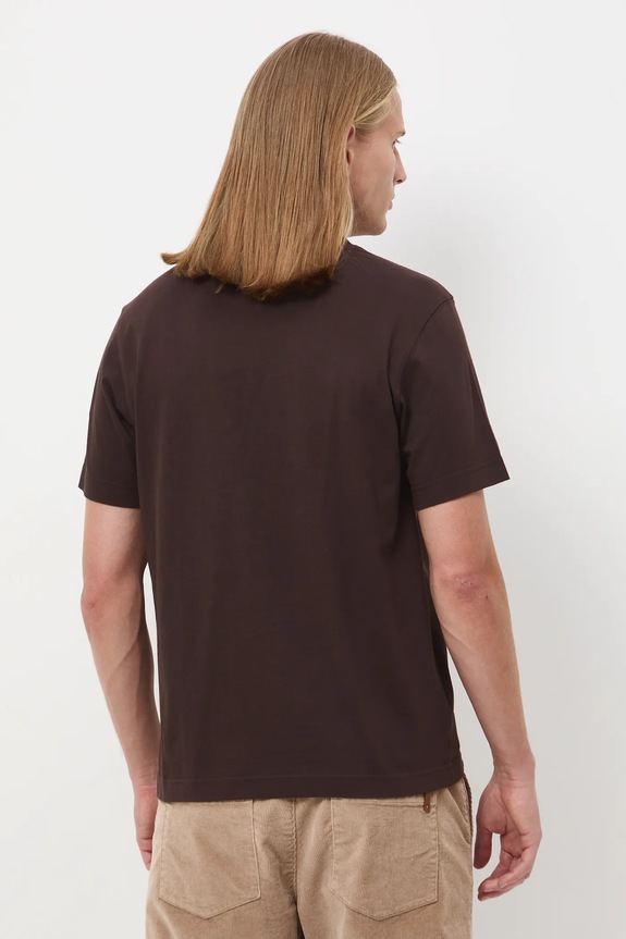T-shirt bawełniany męski z kolekcji Zamek Królewski na Wawelu x Medicine brązowy RW25-TSM857