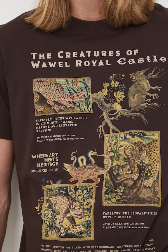 T-shirt bawełniany męski z kolekcji Zamek Królewski na Wawelu x Medicine RW25-TSM857