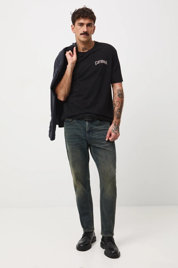T-shirt bawełniany męski z nadrukiem RW25-TSMA11 szary RW25