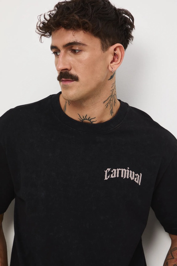 T-shirt bawełniany męski z nadrukiem RW25-TSMA11 szary