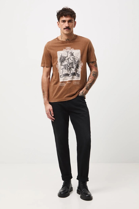 Medicine t-shirt in cotone RW25-TSMA18 marrone RW25