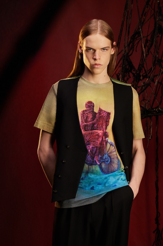 Odzież T-shirt męski z kolekcji Zdzisław Beksiński x Medicine RW25-TSMA60 multicolor