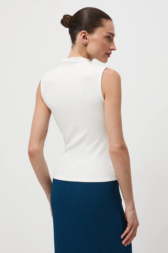 Odzież Top damski prążkowany z modalem RW25-TTD030 beżowy