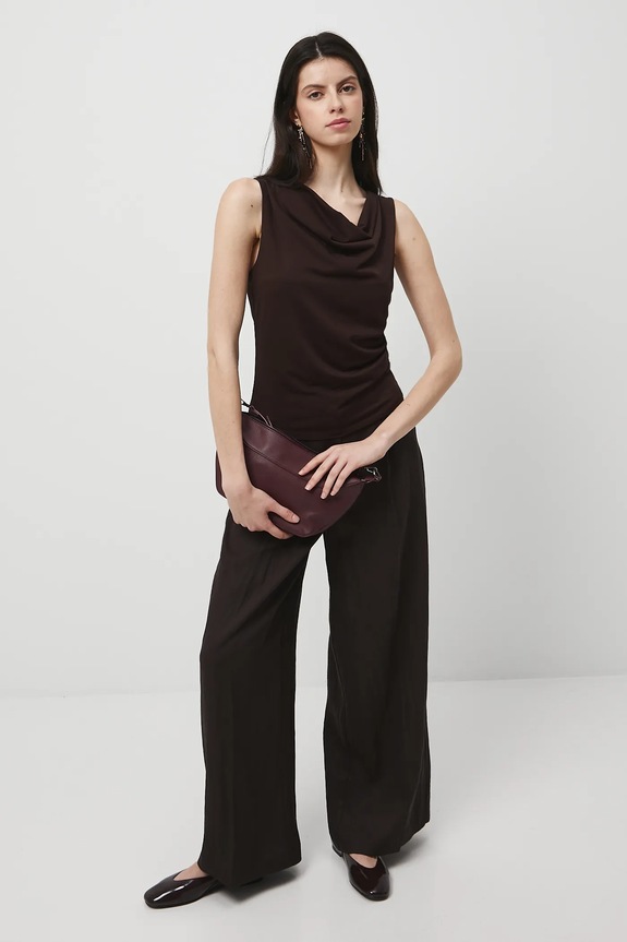 Medicine top z elastanem brązowy RW25-TTD301