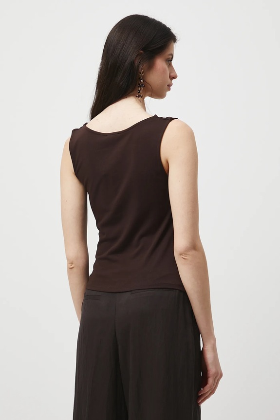 Odzież Top damski z modalem RW25-TTD301 brązowy