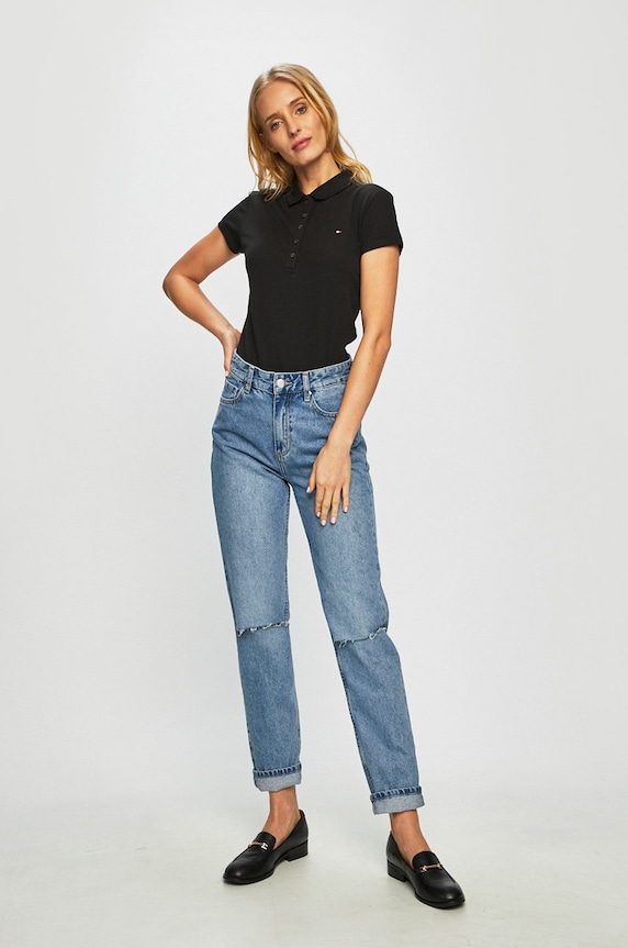 Tommy Hilfiger - Μπλουζάκι 1M57636661 μαύρο AA00