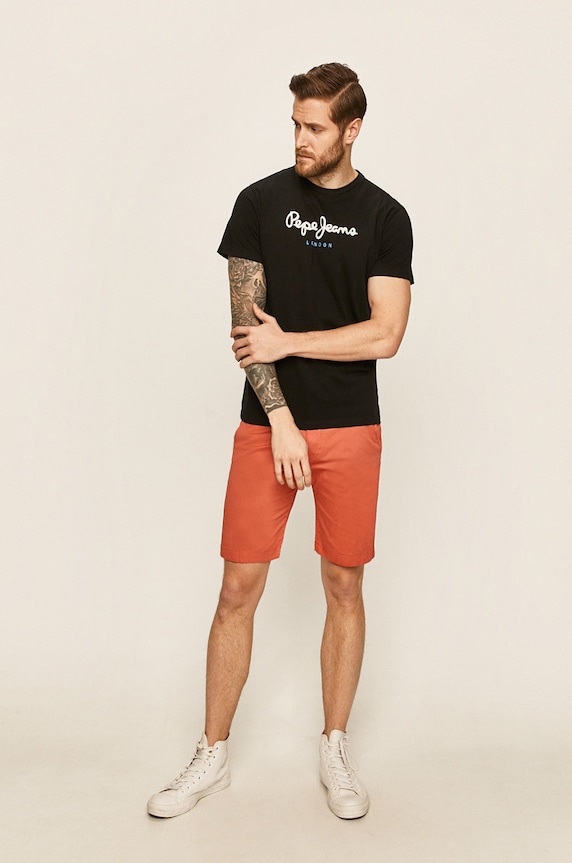 Pepe Jeans - T-shirt Eggo PM500465.. černá AA00
