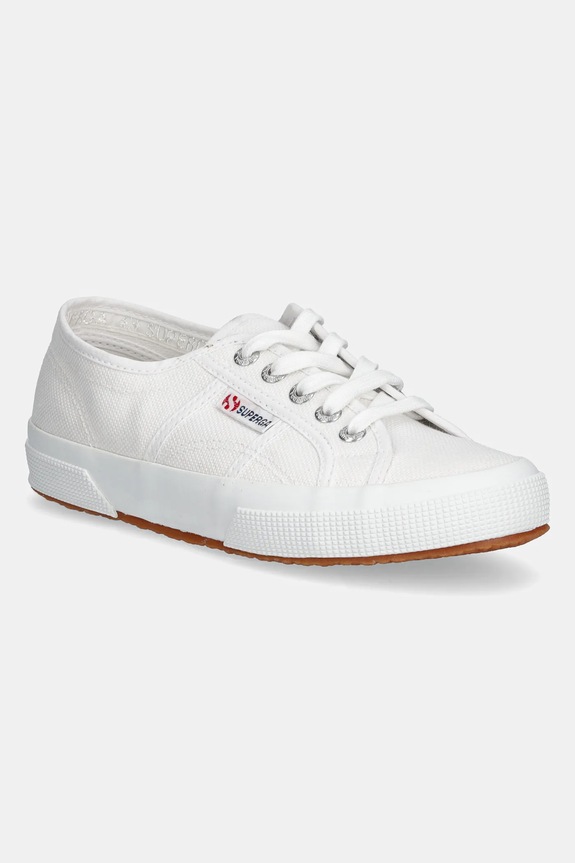 Superga - Πάνινα παπούτσια 2750-COTU CLASSIC φλατ λευκό 2750.S000010.901