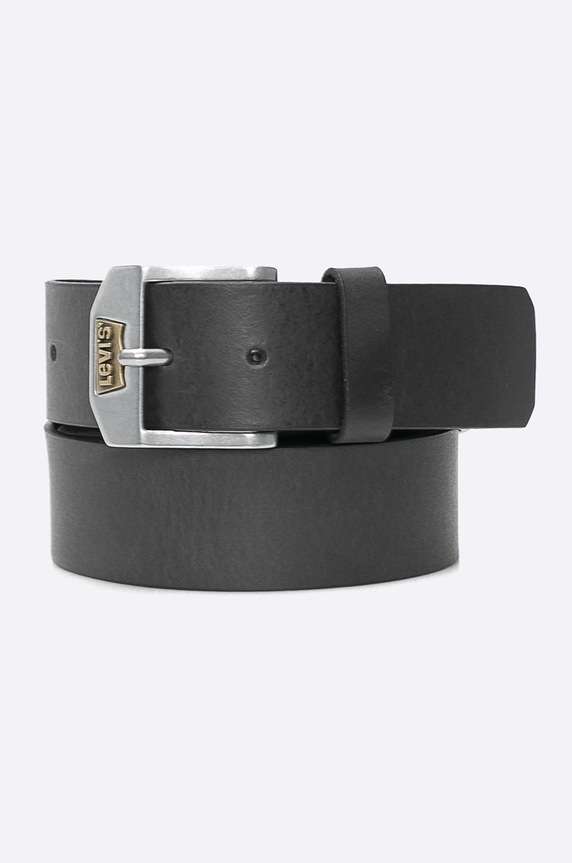 Levi's - Ζώνη δερμάτινη λείο δέρμα μαύρο 77134.0442