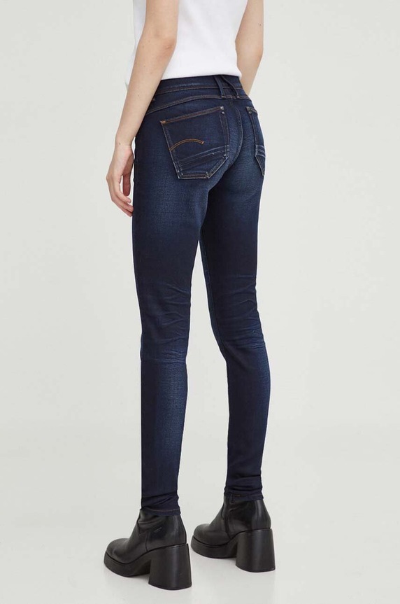 Odzież G-Star jeansy Lynn Mid Skinny 60885.6131.071 granatowy