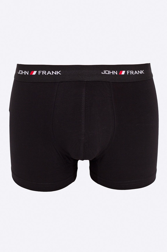 John Frank - Boxeralsó (3 darab) elasztikus boxeralsó fekete JF3B10