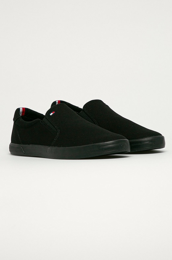 Tommy Hilfiger - Πάνινα παπούτσια H2285ARLOW 403 FM0FM00597 μαύρο SS23