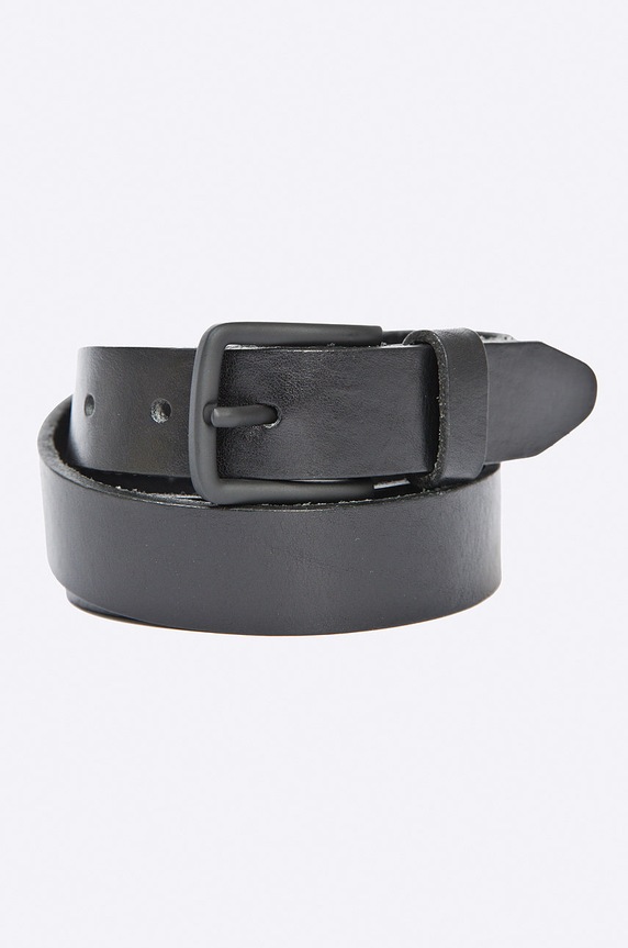 Jack & Jones - Bőr öv fekete 12111066