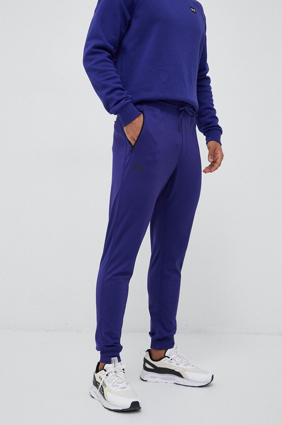 Παντελόνι φόρμας Under Armour πλεκτό ύφασμα μωβ 1290261