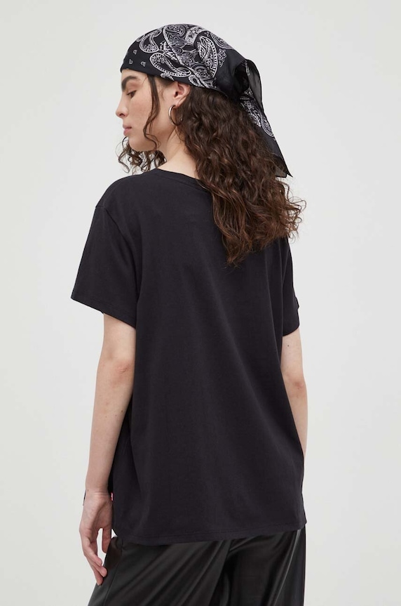 Oblačila Bombažna kratka majica Levi's 17369.0201 črna
