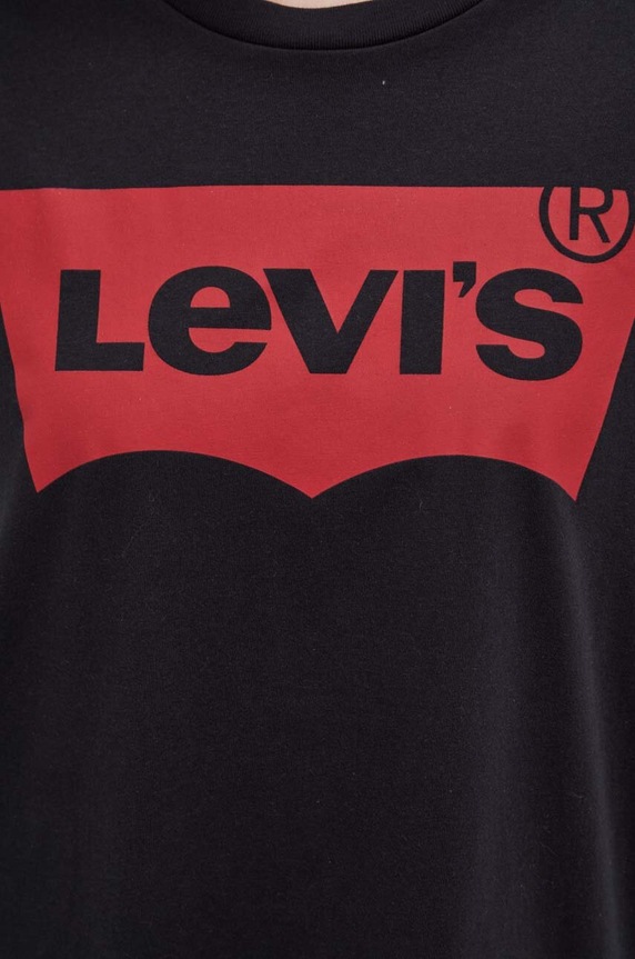 Bombažna kratka majica Levi's 17369.0201 črna