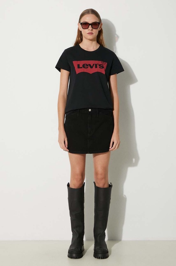 Levi's The Perfect Graphic Tee Black 17369.0201 black AA00