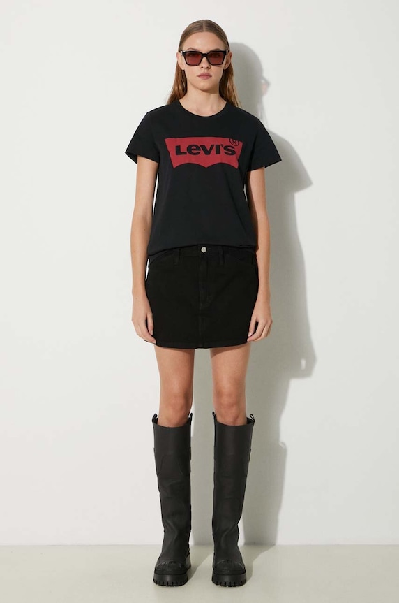 Levi's The Perfect Graphic Tee Black 17369.0201 black AA00
