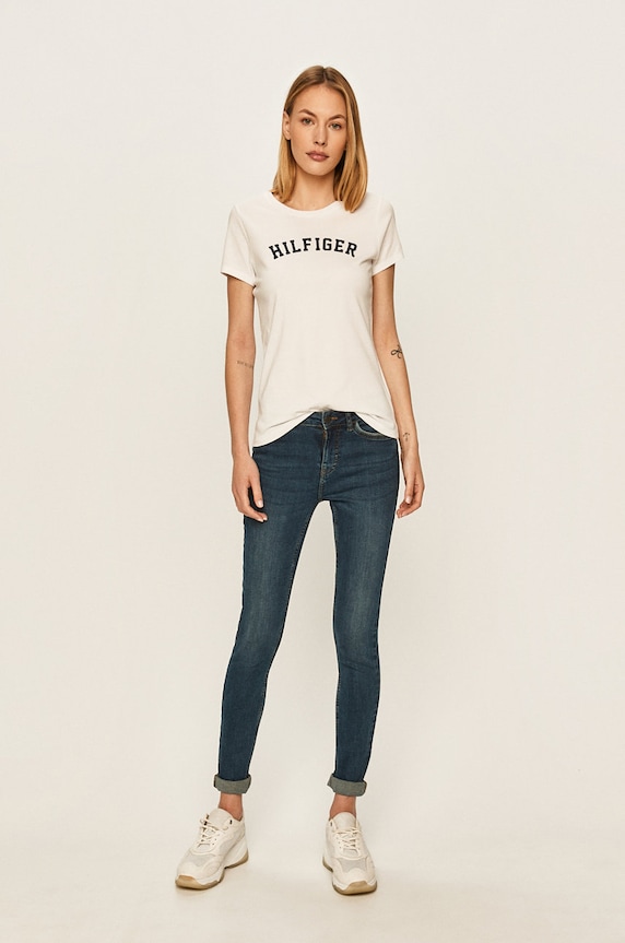 Tommy Hilfiger - Top UW0UW00091 biela AA00