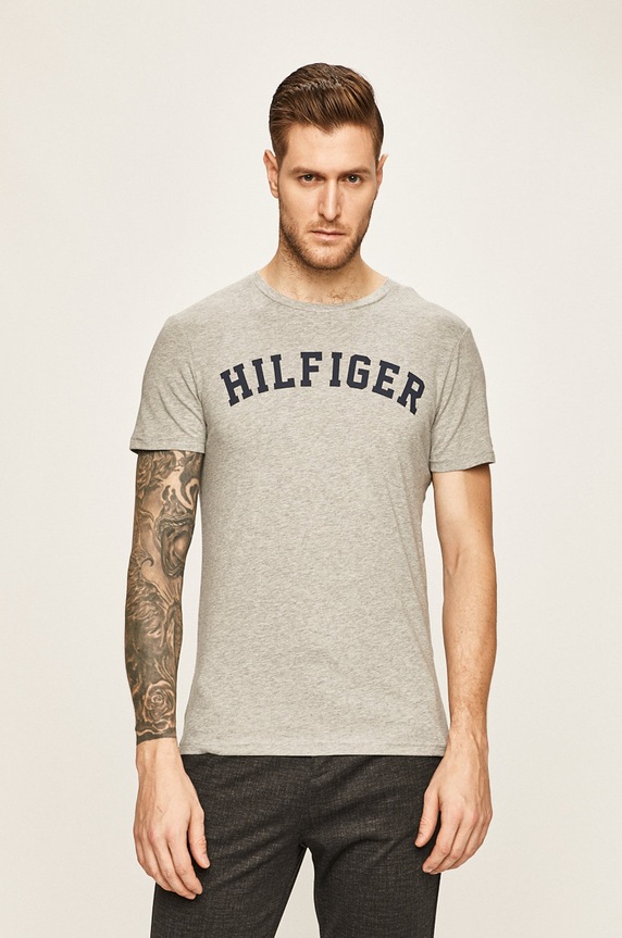 Tommy Hilfiger - Pánske tričko sivá UM0UM00054