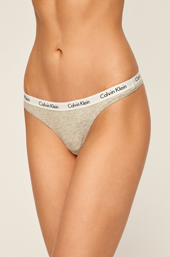 Calvin Klein Underwear - Stringi stringi szary 0000D1617E