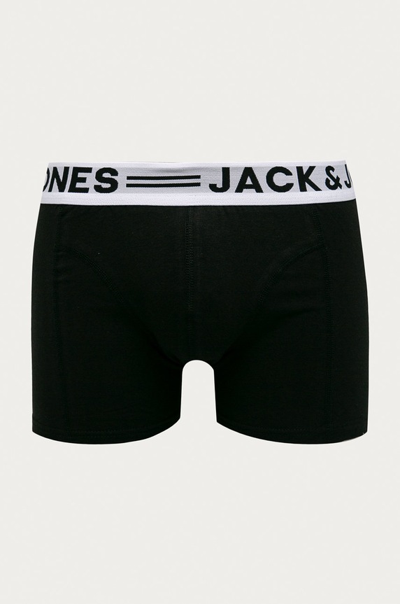 Jack & Jones - Bokserki (3-pack) dzianina czarny 12081832